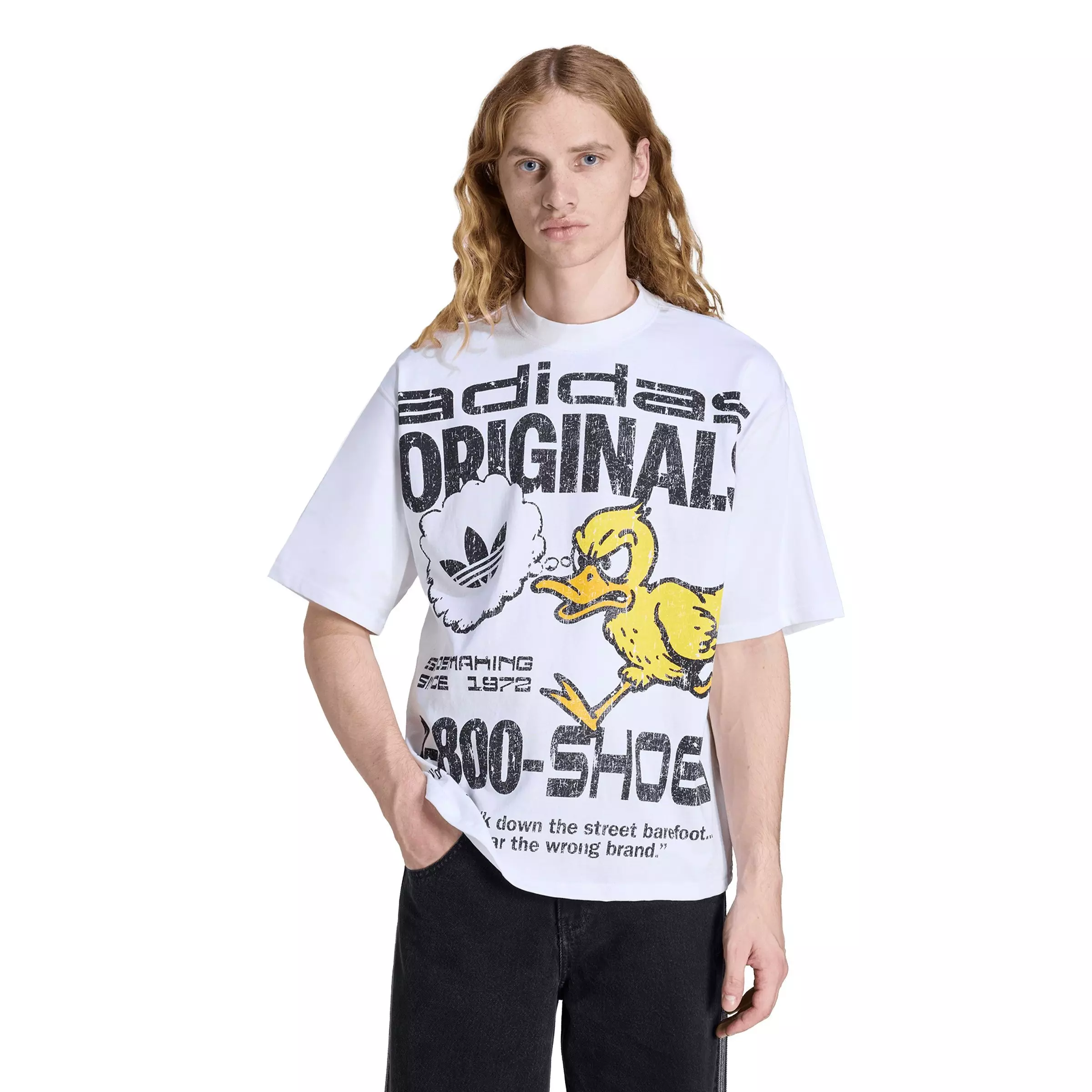 ADIDAS AMERICA INC Men's Duck Graphic Tee Cotton | Hibbett